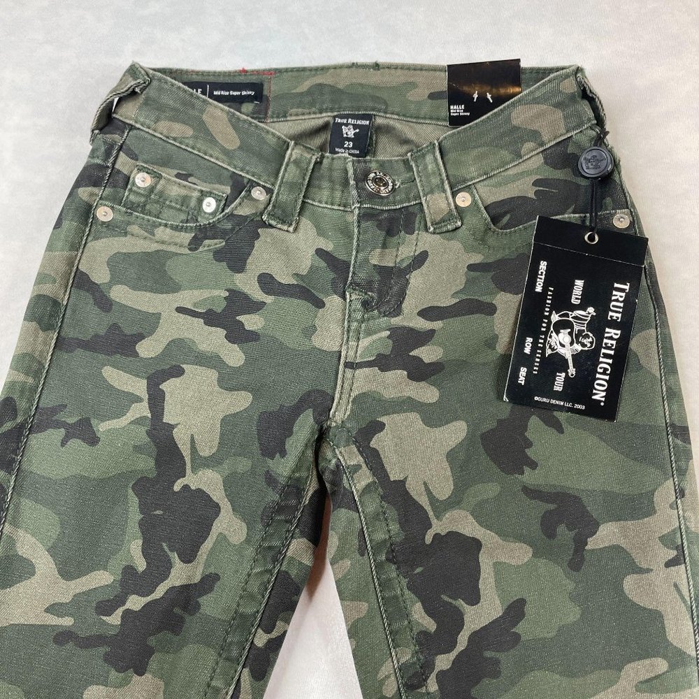 True Religion Women's Halle Camo Skinny Jeans - Picture 8 of 15